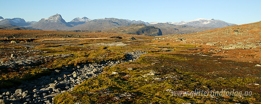 På Slettmarken, et stykke nedenfor Slettmarkbrean med utsikt i nord-nordøstlig retning.