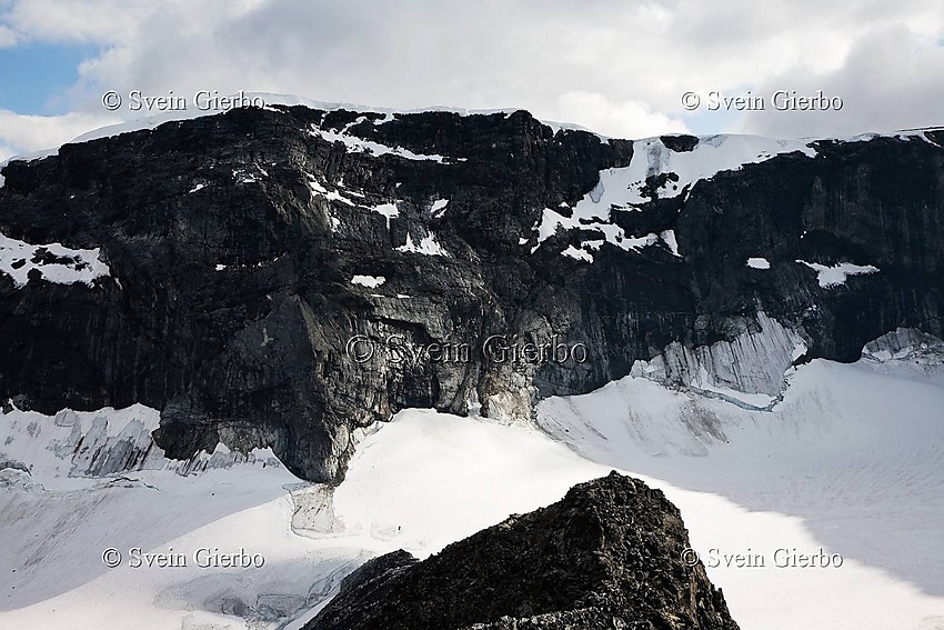 From Trollsteineggje towards Glittertind, Norways second highest mountain. Jotunheimen National Park. Norway.