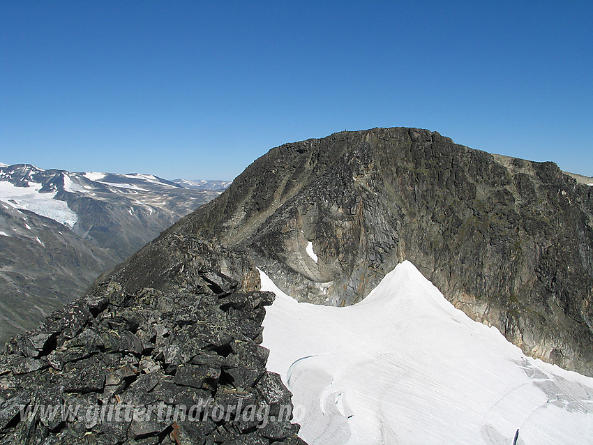 Nørdre Hellstugutinden (2218 moh) fra sør.