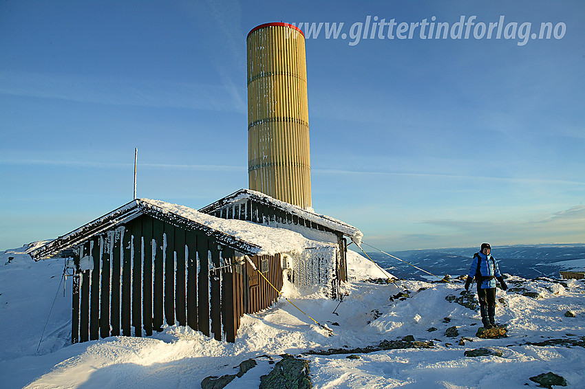 På toppen av Bitihorn (1607 moh) en vinterkveld.