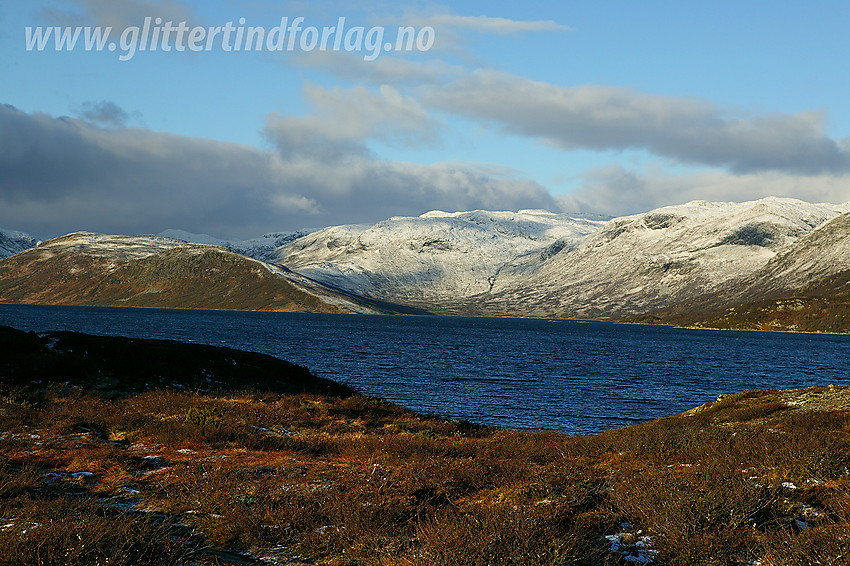 Ved Olefjorden med utsikt nordvestover i retning Skjeldrane.