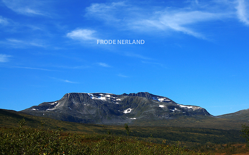 Fra Bjøråskaret mot Vassnebba (Grånebba)