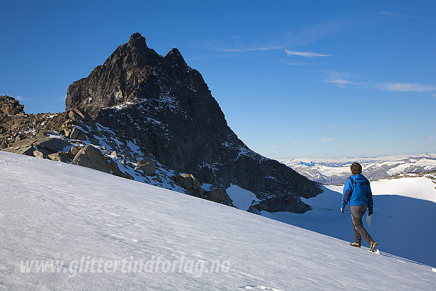 På ryggen øst for Sokse med toppen (2189 moh) i bakgrunnen.