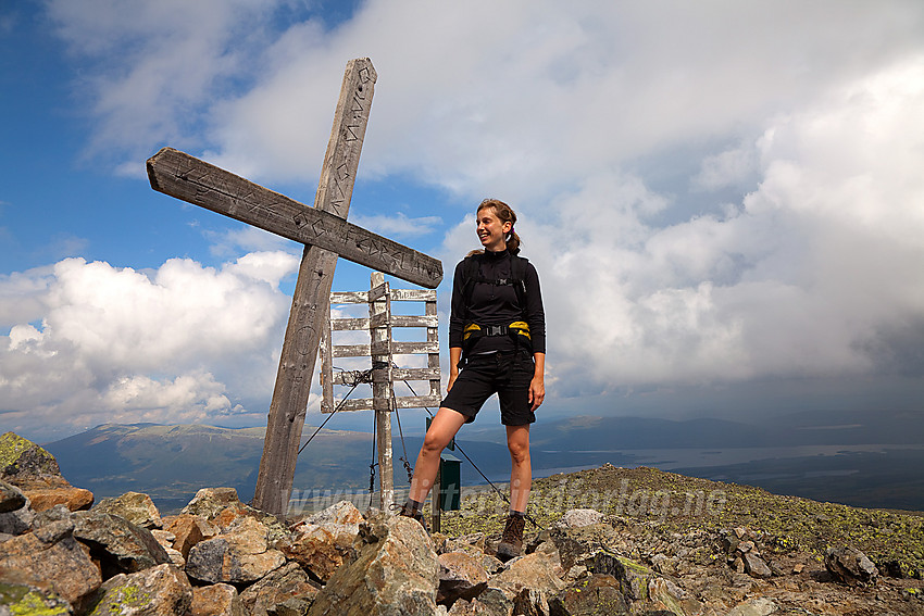 På toppen av Skogshørn (1728 moh).