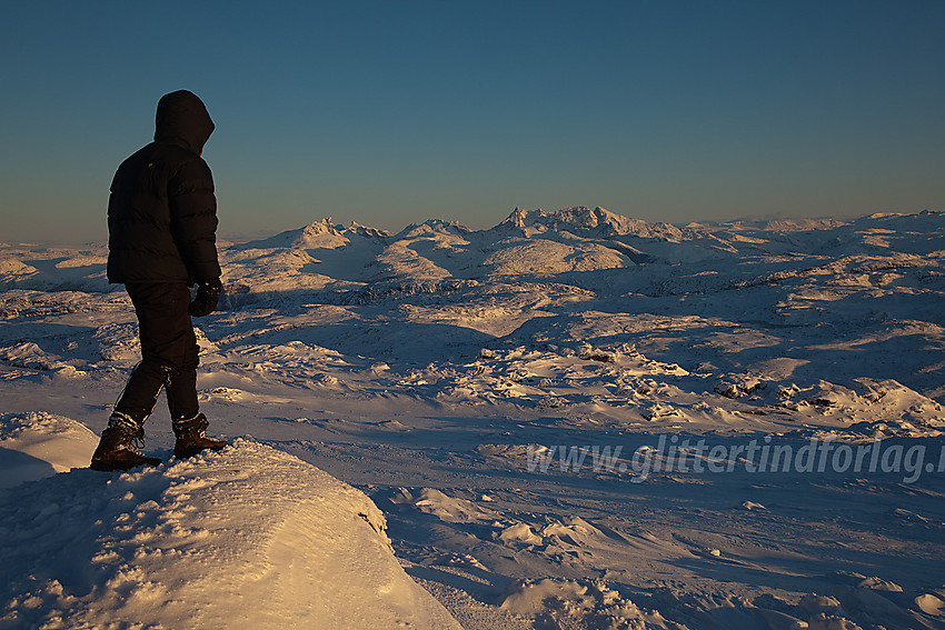 Utsikt fra Berdalseken nordover mot Hurrungane i Jotunheimen.