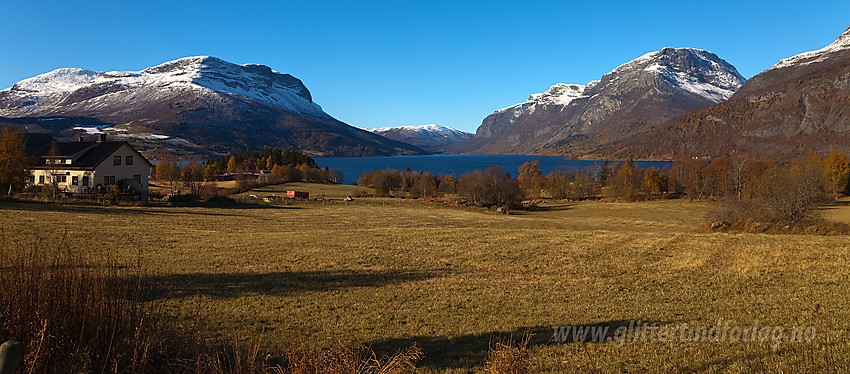 Fra E16 ved Grindaheim mot Skutshorn.