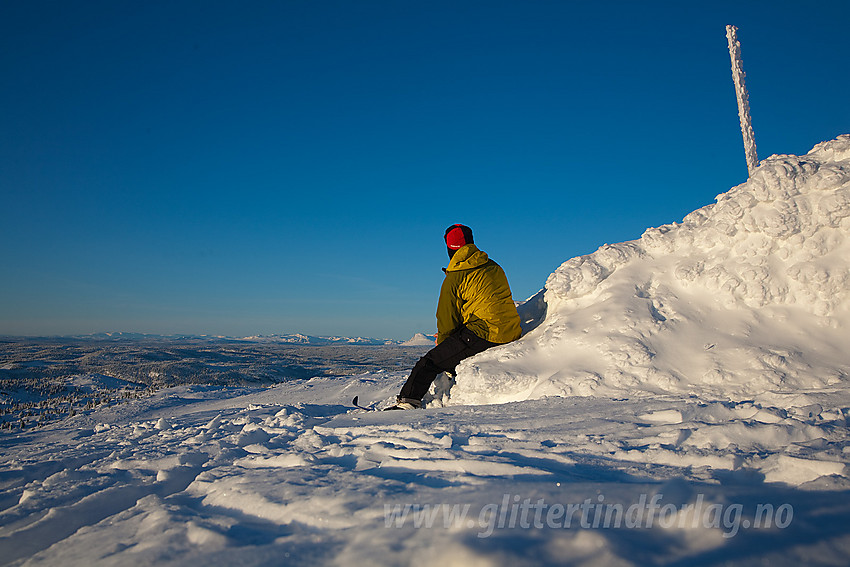 Ved Bjørgovarden (1138 moh), et populært turmål sommer som vinter.