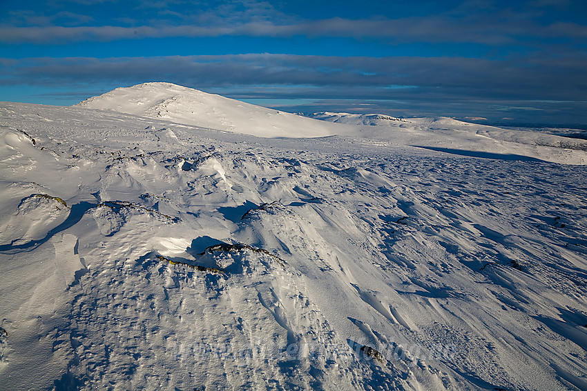 Like vest for Skogshorn mot Skarvanfjellet (1735 moh).