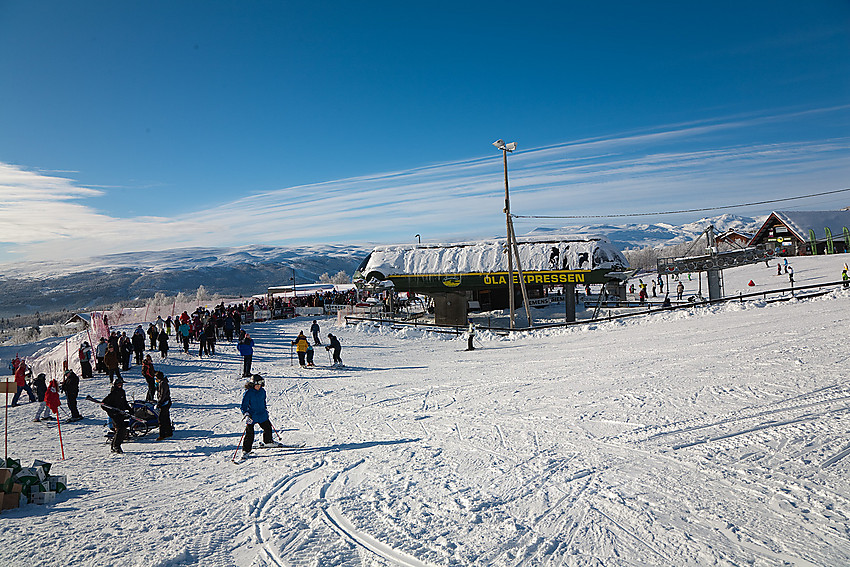 I alpinbakken på Beitostølen.