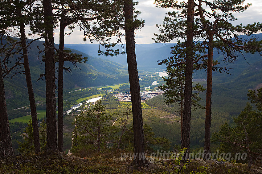 Fra Puttekollen i Sør-Aurdal med utsikt mot Sørum i Begnadalen.