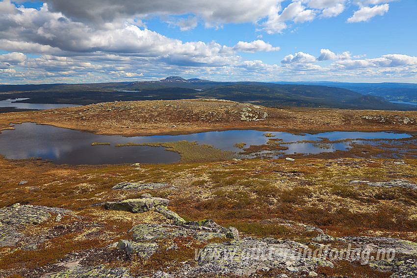 På vei mot Gravfjellet nær Yddin med utsikt i retning Rundemellen.