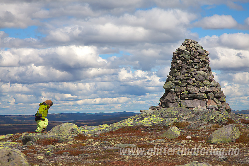 På toppen av Gravfjellet i Øystre Slidre.