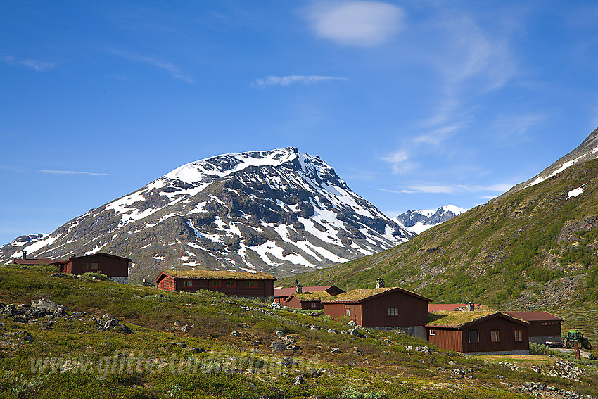 Spiterstulen i Visdalen med Styggehøe (2213 moh) i bakgrunnen.