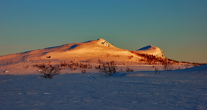 Solnedgang ved Knausehøgdene