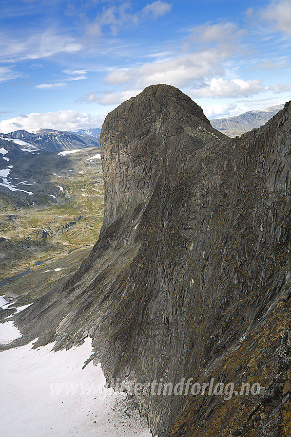 Stetinden (2020 moh) sett fra sør-sørvest.