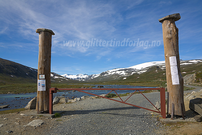 Ved nasjonalparkgrensa i Veodalen.