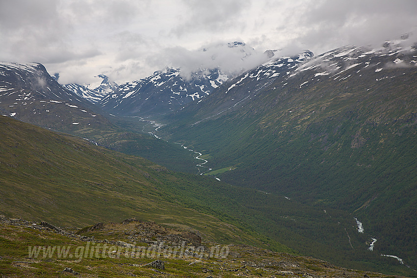 Utsikt oppover Visdalen fra Gokkeroksle.