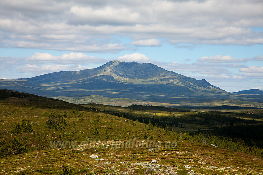 Fra Snauehøgde nær Synhaugen mot Skaget (1686 moh).