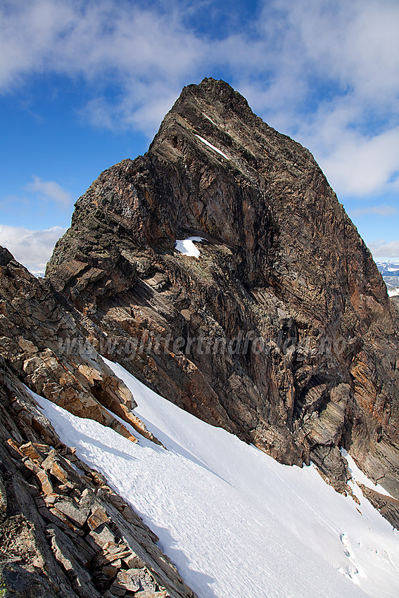 Uranostinden (2157 moh) sett fra sør.