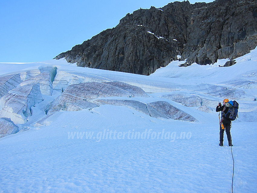 Maradalsbreen med Maradalsryggen i bakgrunnen.