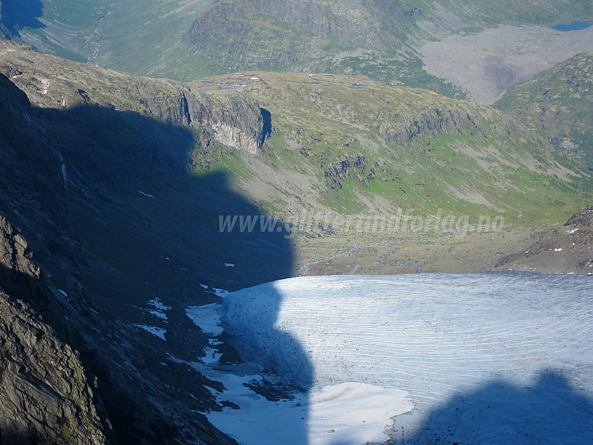 Fra Maradalsryggen mot Maradalsbreen og Botolvsnosi.