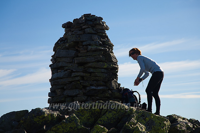 På toppen av Spåtind (1414 moh).