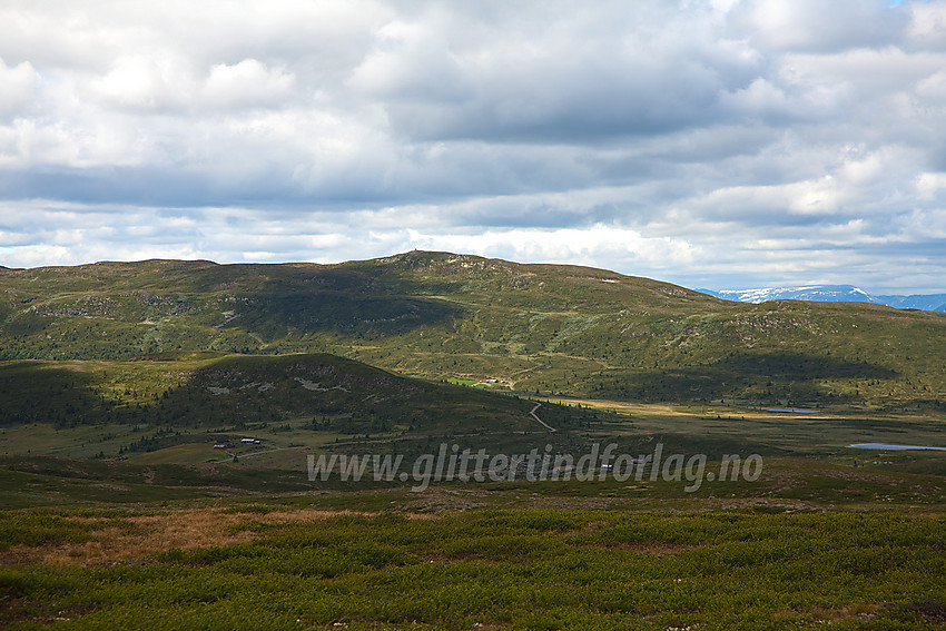 Fra Rauddalsfjellet mot Nystølsfjellet (1295 moh).