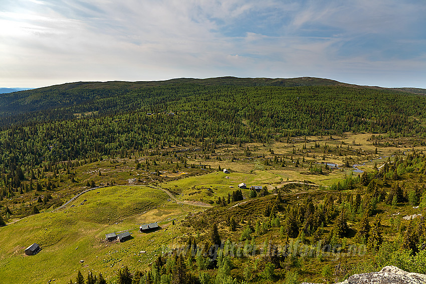 Fra  Jutulknatten mot Jutulstølane og Smørlifjellet (1160 moh).