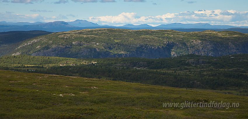 Utsikt fra Bjødalskampen mot Makalausfjellet (1099 moh).