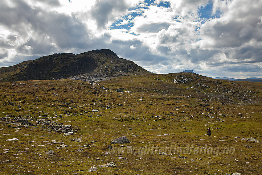 På vei mot Vardhovdtinden (1456 moh).