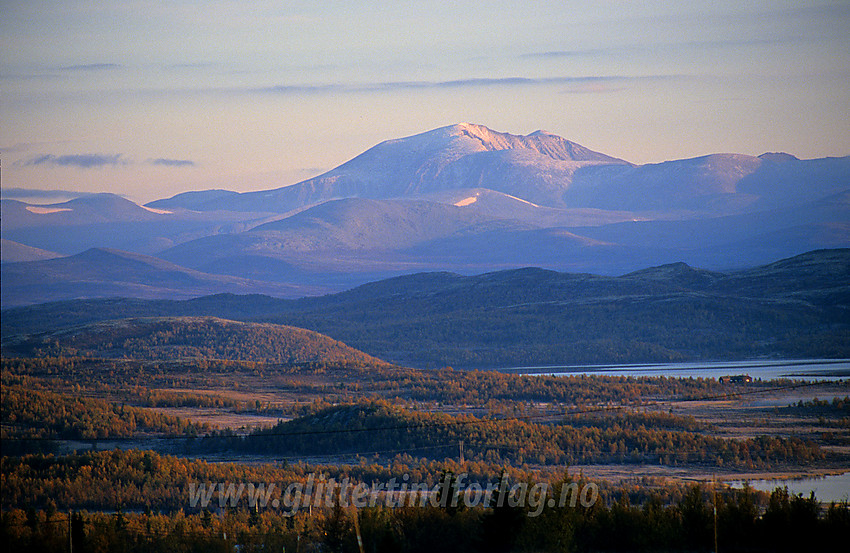 Fra Venabygdsfjellet mot Storronden (2138 moh) en høstmorgen.