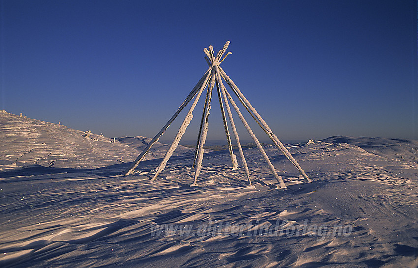 Lavvo på Smørlifjellet.