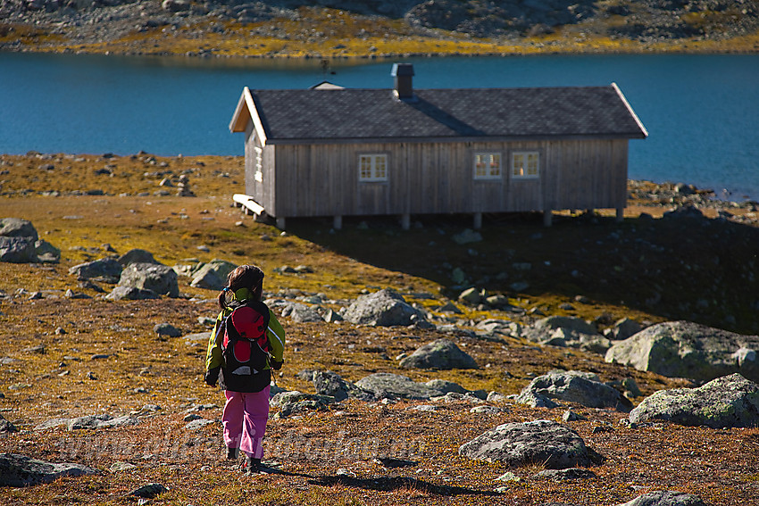 Snart fremme! Siste biten ned til Tomashelleren på vår tur fra Rysndalen.