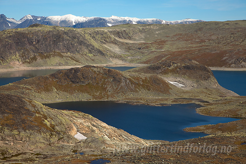 Øst for Høgeggi mot Rysntjednet og videre til Jotunheimen.