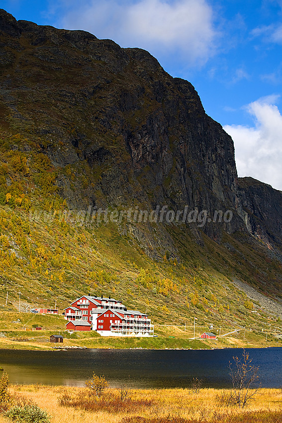 Nystuen Høyfjellshotell på Filefjell i Vang under den bratte nordveggen på Støgonøse.