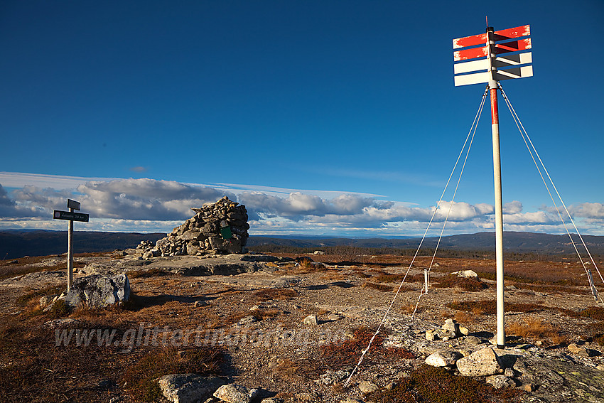 Ved varden på Høgdefjellet i Sør-Aurdal.