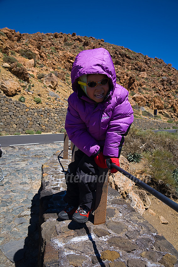 Ved parkeringen like ved foten av Teide.