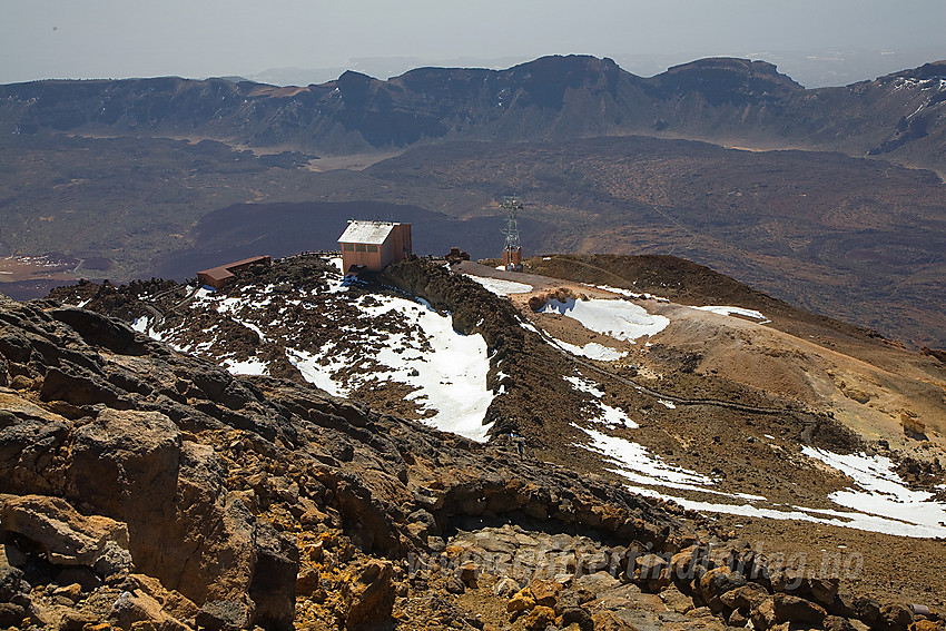 Utsikt fra siste kneika mot Teide. 