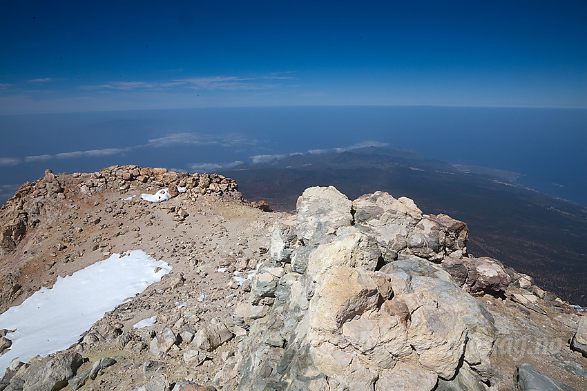 Utsikt fra Teide mot sørvest.