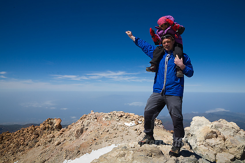 På toppen av Teide.