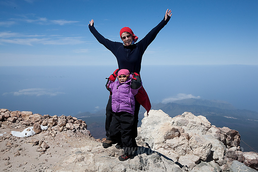 På toppen av Teide.