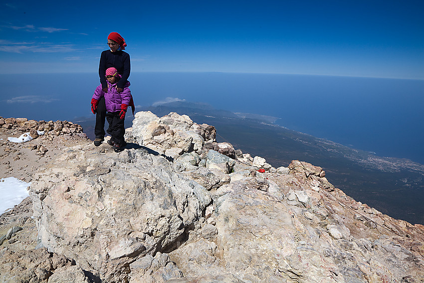 På toppen av Teide.