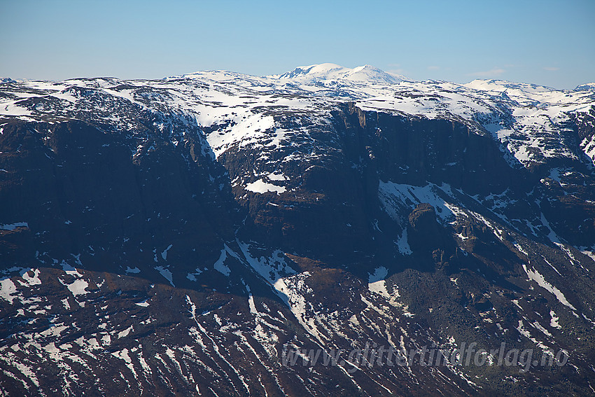 Fra Skutshorn mot Bergsfjellet. Høgeloft i bakgrunnen.