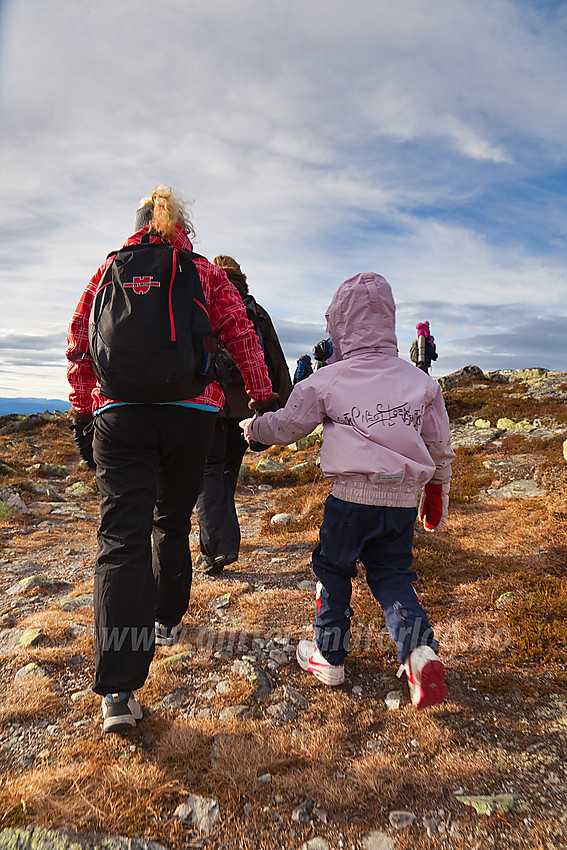 På vei over topplatået på Rundemellen.