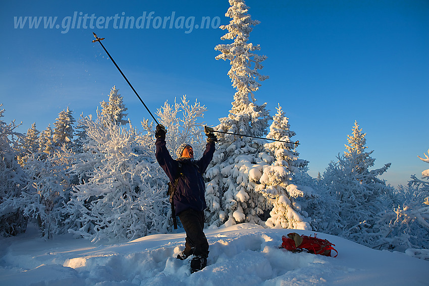 Vintereventyr på Tonsåsen ved Svartetjernknatten (944 moh).