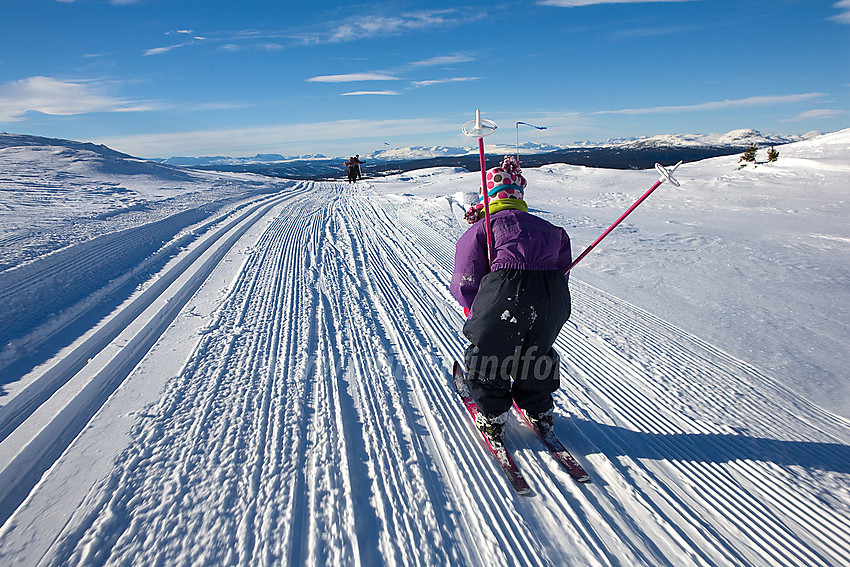 Artig nedkjøring fra Smørlifjellet.