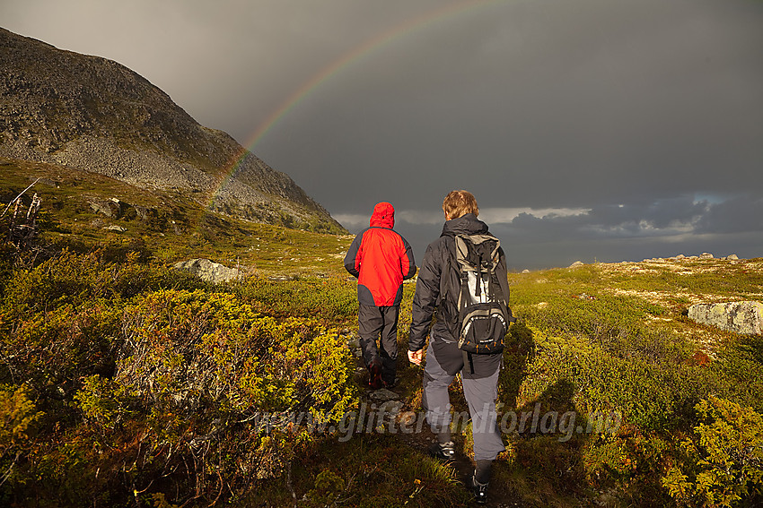 På retur fra Rundemellen på en fellestur med DNT Valdres.