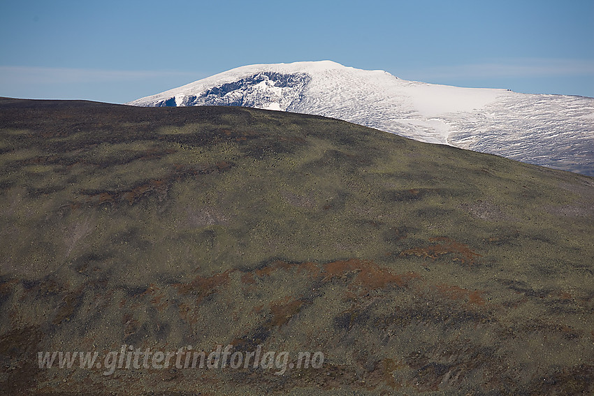 Med telelinse fra Veslfjellet mot Glittertinden.