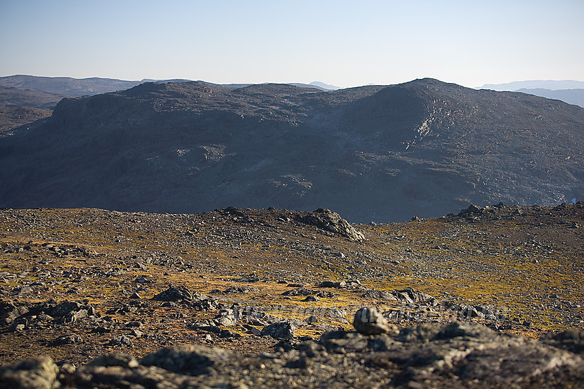 Fra Tverrfjellet mot Skøddetinden.