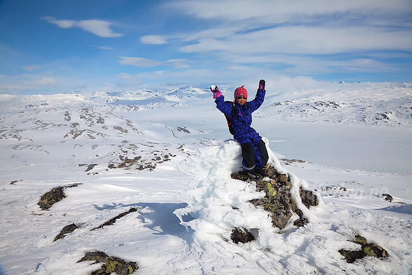 På toppen av Galden (1419 moh).